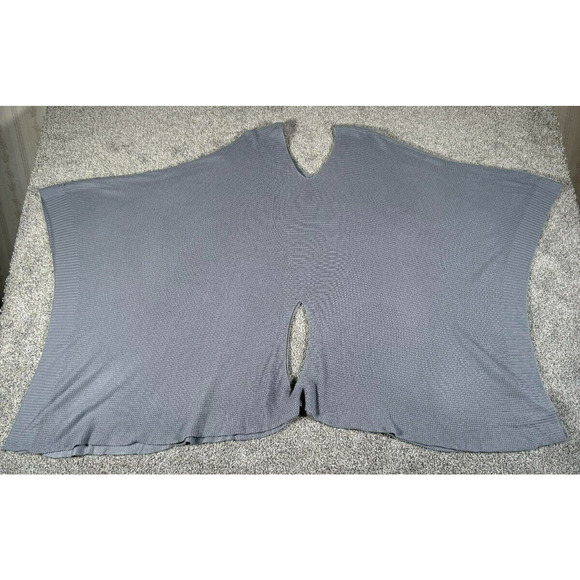 Simply Noelle Knit Poncho Sweater Womens One Size Minimalist Lagenlook Oversize - Picture 2 of 10